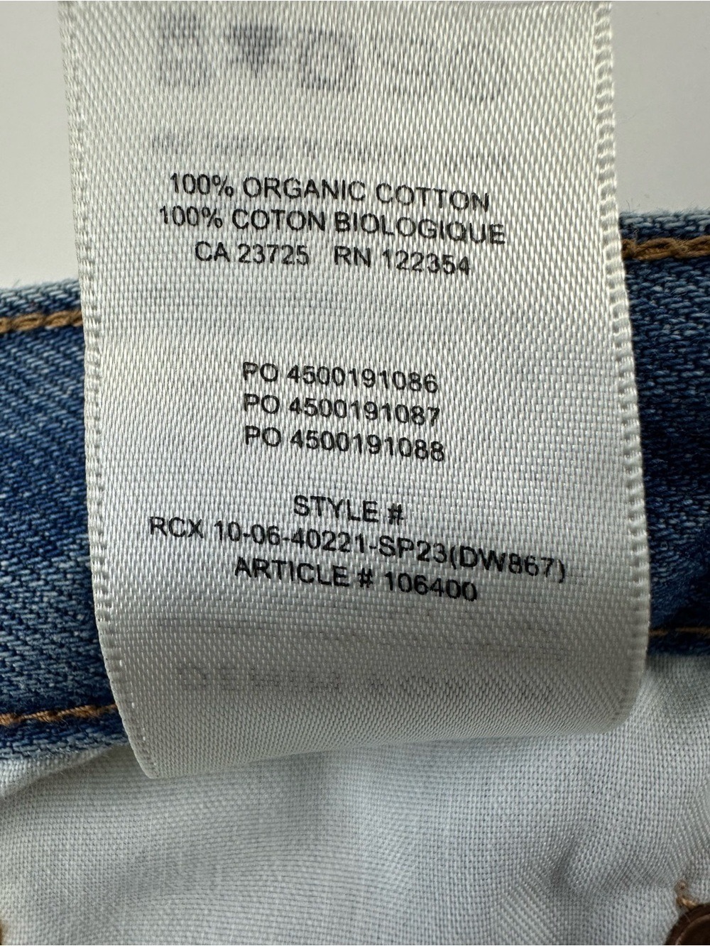 Aritzia Denim Forum The 90s cinched HiRise Straight leg jeans 28in waist cotton - Picture 8 of 16